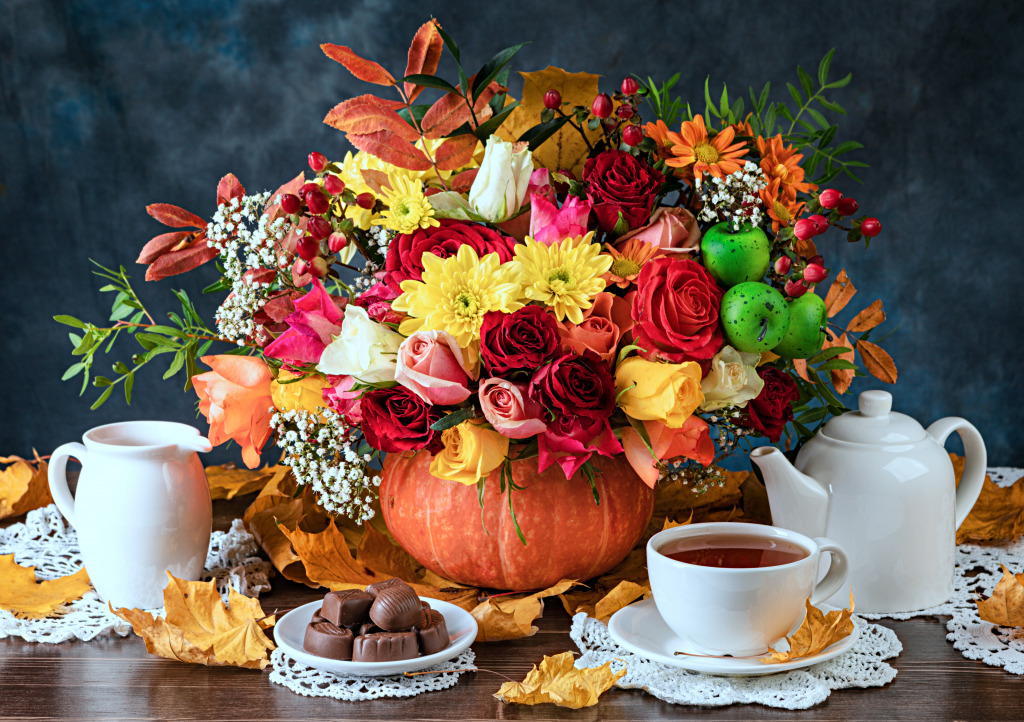 Autumn Still Life jigsaw puzzle in Flowers puzzles on TheJigsawPuzzles.com