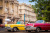 Vintage Cars in front of Colonial Buildings, Cuba