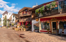 Typical Western-Style Storefronts in Vail CO, USA