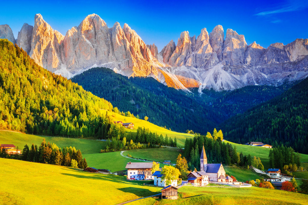 Paysage des Dolomites, Tyrol du Sud, Alpes italiennes jigsaw puzzle in Magnifiques vues puzzles on TheJigsawPuzzles.com