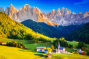 Dolomite Landscape, South Tyrol, Italian Alps