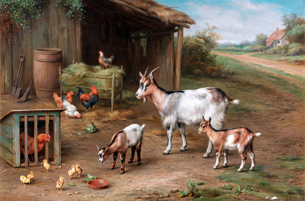 Farmyard jigsaw puzzle in Piece of Art puzzles on TheJigsawPuzzles.com