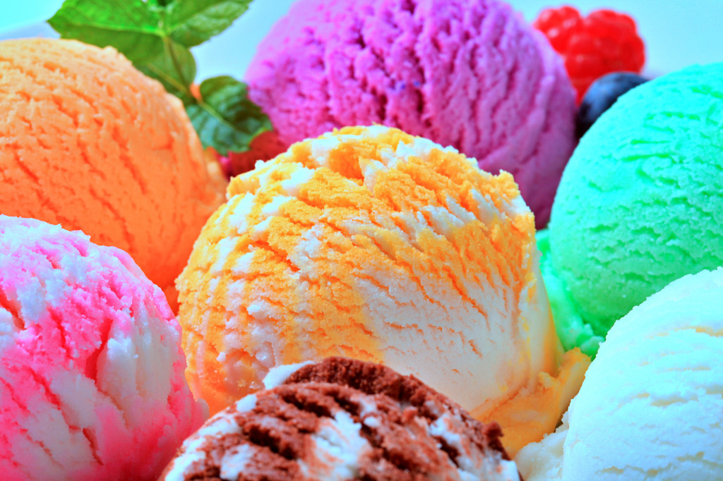 Assorted Ice Cream Scoops jigsaw puzzle in Macro puzzles on TheJigsawPuzzles.com