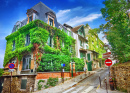 Street in the Montmartre Quarter, Paris, France