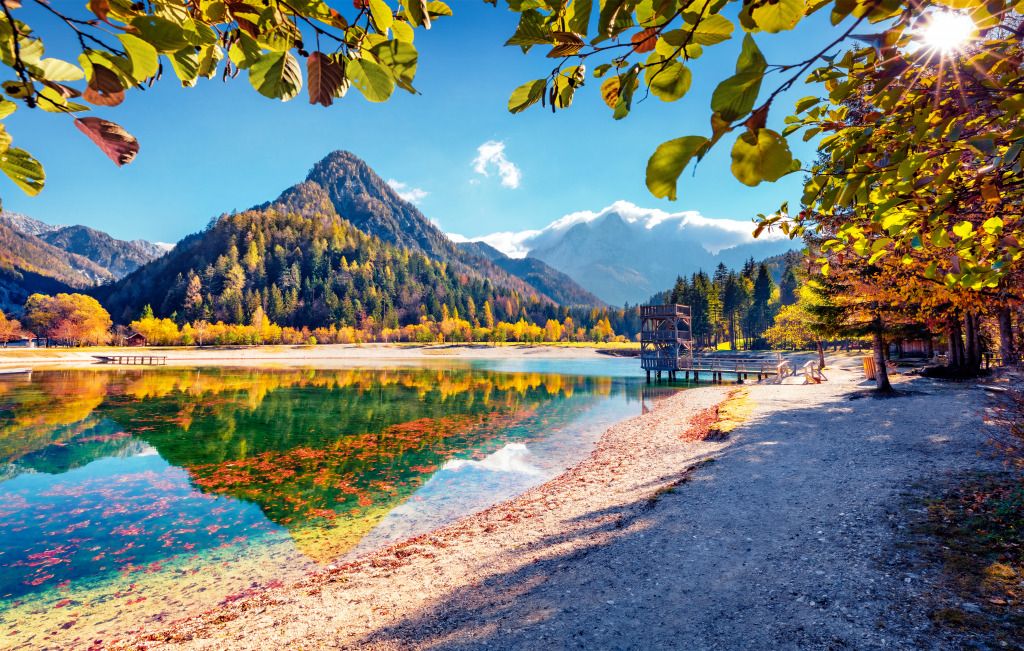 Jasna-See im Triglav-Nationalpark, Slowenien jigsaw puzzle in Großartige Landschaften puzzles on TheJigsawPuzzles.com