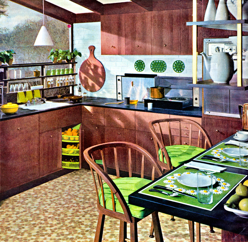 1957 The Well-Appointed Kitchen jigsaw puzzle in Food & Bakery puzzles on TheJigsawPuzzles.com