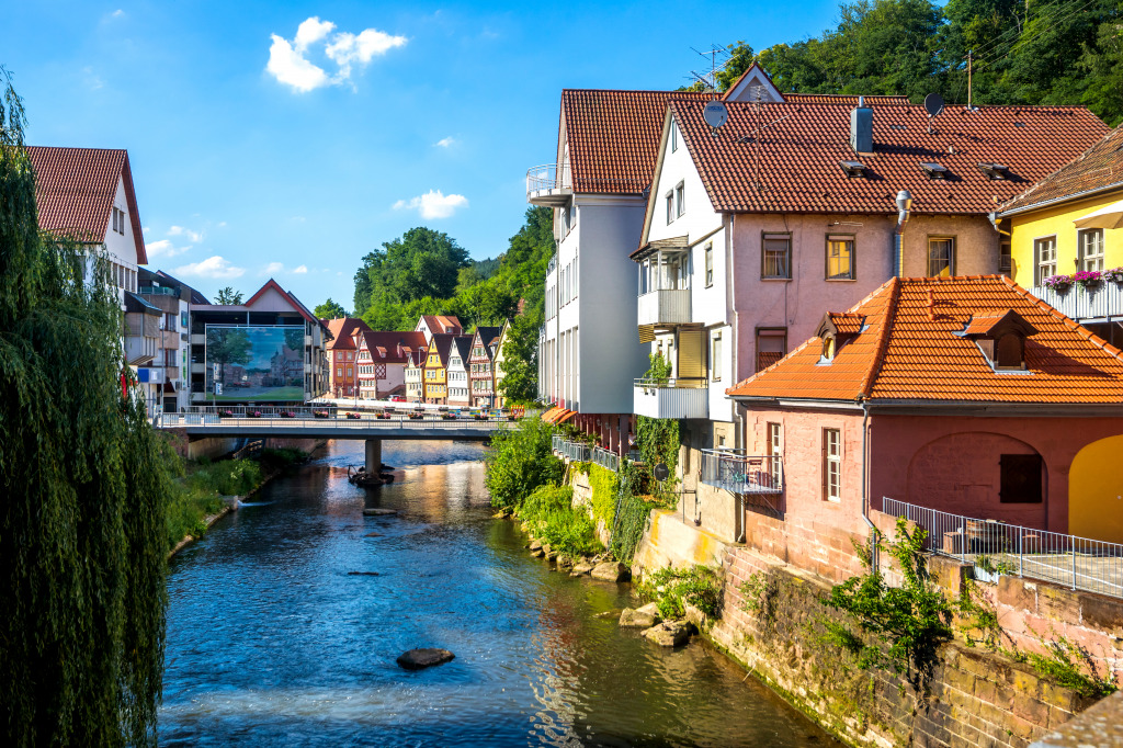 Pont à Calw, Bade-Wurtemberg, Allemagne jigsaw puzzle in Ponts puzzles on TheJigsawPuzzles.com