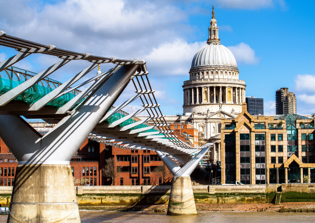 Pont du Millénaire, Londres jigsaw puzzle in Ponts puzzles on TheJigsawPuzzles.com