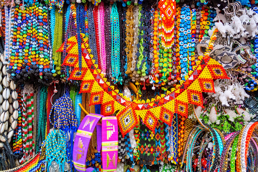 Beaded Jewelry of the Huichol People, Mexico jigsaw puzzle in Handmade puzzles on TheJigsawPuzzles.com