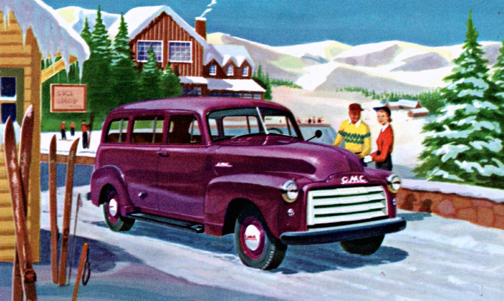 1953 Chevrolet GMC Suburban jigsaw puzzle in Cars & Bikes puzzles on TheJigsawPuzzles.com