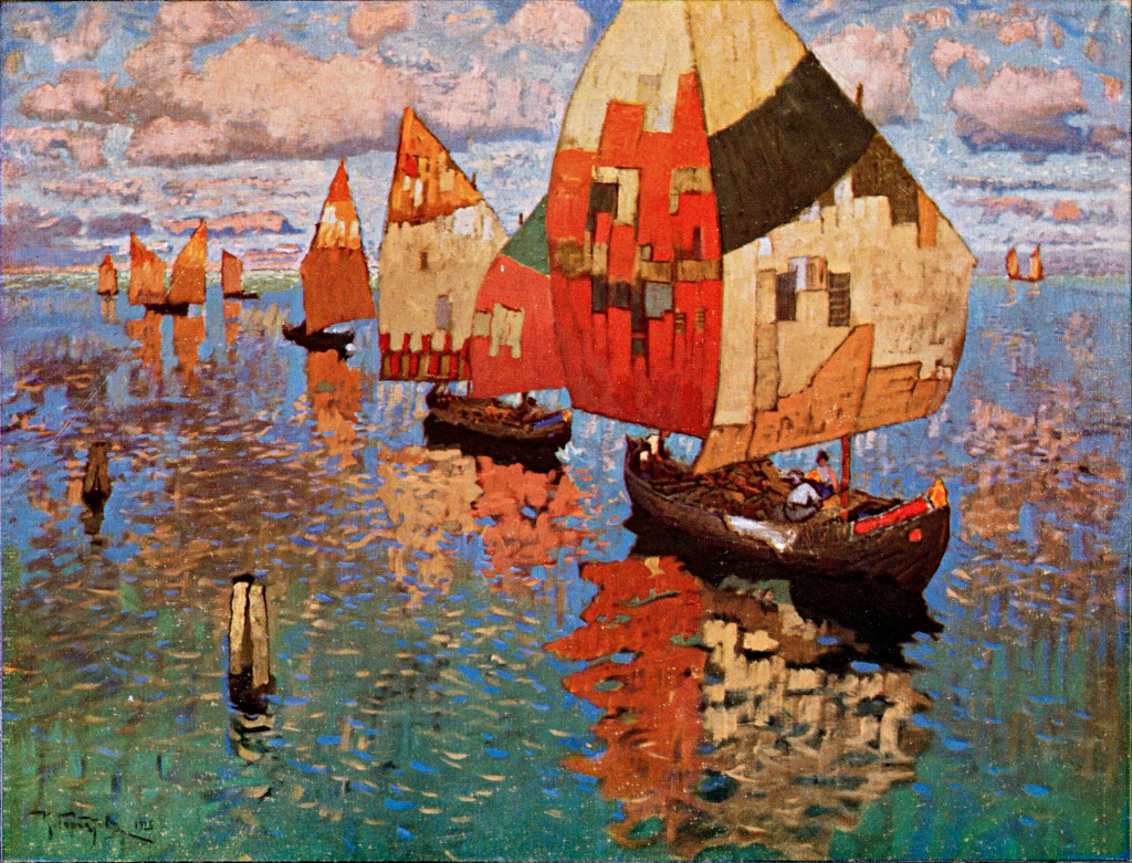 Segelboote jigsaw puzzle in Kunstwerke puzzles on TheJigsawPuzzles.com