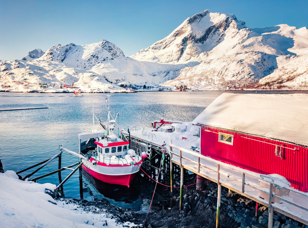 Molnarodden, Lofoten, Norwegen jigsaw puzzle in Großartige Landschaften puzzles on TheJigsawPuzzles.com