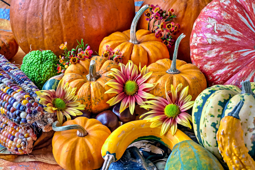 Colourful Harvest jigsaw puzzle in Fruits & Veggies puzzles on TheJigsawPuzzles.com