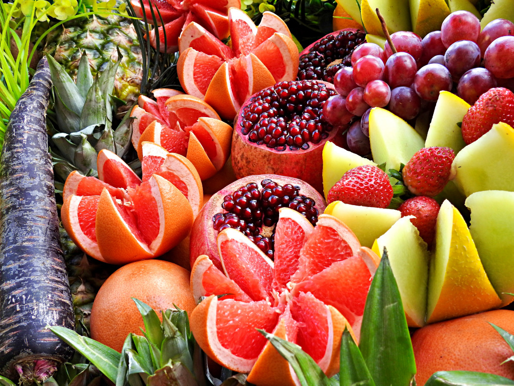 Tropical Fruits jigsaw puzzle in Fruits & Veggies puzzles on TheJigsawPuzzles.com