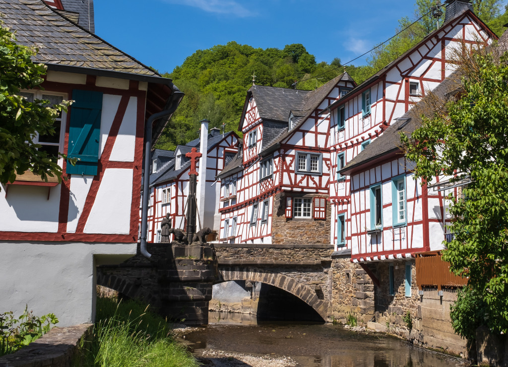 Blick auf eine Brücke in Montreal, Deutschland jigsaw puzzle in Brücken puzzles on TheJigsawPuzzles.com