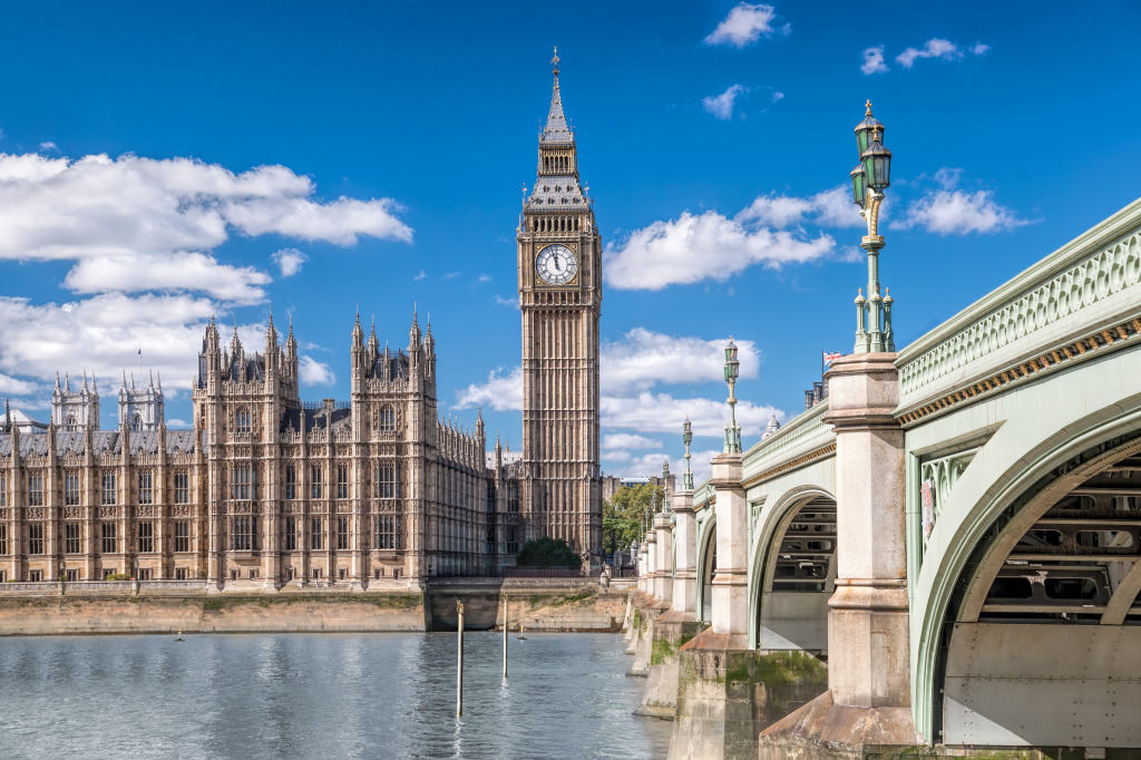 Big Ben and the Houses of Parliament jigsaw puzzle in Bridges puzzles on TheJigsawPuzzles.com