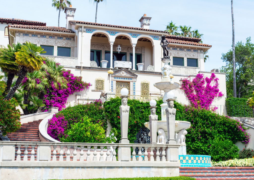 Hearst Castle, San Simeon, California, USA jigsaw puzzle in Castles puzzles on TheJigsawPuzzles.com