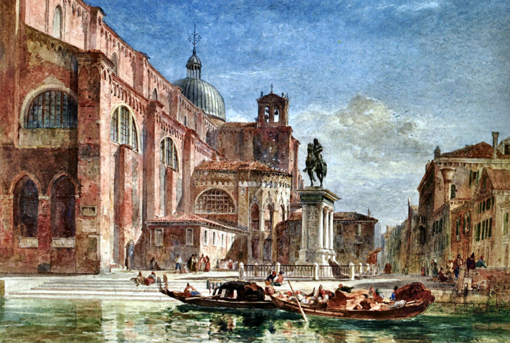 The Church of St Giovanni e Paolo, Venice jigsaw puzzle in Piece of Art puzzles on TheJigsawPuzzles.com