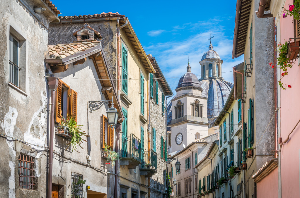 Picturesque View of Montefiascone, Lazio, Italy jigsaw puzzle in Street View puzzles on TheJigsawPuzzles.com