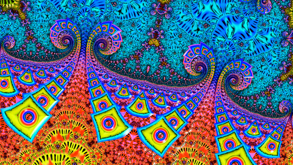 Motif abstrait coloré jigsaw puzzle in Fractals puzzles on TheJigsawPuzzles.com