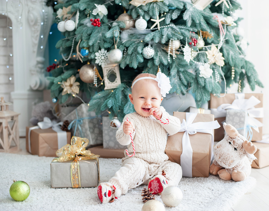 Baby's First Christmas jigsaw puzzle in Christmas & New Year puzzles on TheJigsawPuzzles.com