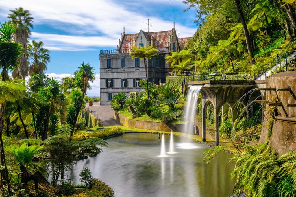 Monte Palace Tropical Garden, Madeira jigsaw puzzle in Waterfalls puzzles on TheJigsawPuzzles.com