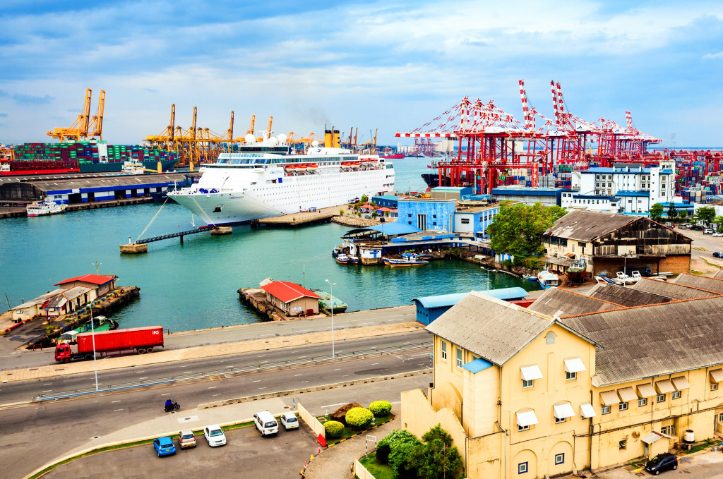 Port of Colombo on the Kelani River, Sri Lanka jigsaw puzzle in Under the Sea puzzles on TheJigsawPuzzles.com