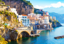 Morning View of Amalfi, Mediterranean Sea, Italy