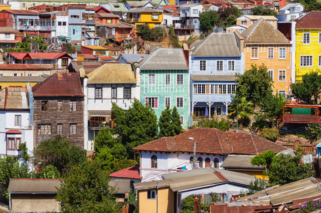 UNESCO World Heritage City of Valparaiso, Chile jigsaw puzzle in Street View puzzles on TheJigsawPuzzles.com