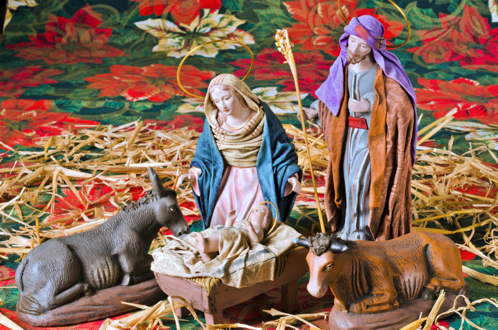 Christmas Nativity Scene jigsaw puzzle in Handmade puzzles on TheJigsawPuzzles.com