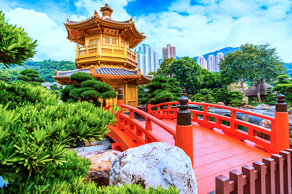 Nan Lian Garden, Kowloon, Hong Kong jigsaw puzzle in Puzzle of the Day puzzles on TheJigsawPuzzles.com