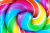 Close-up of Colorful Swirl Lollipop