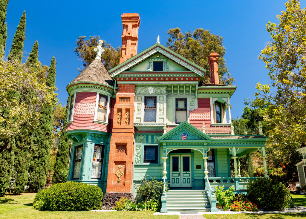 Hale House, Heritage Square Museum, Los Angeles jigsaw puzzle in Straßenansicht puzzles on TheJigsawPuzzles.com