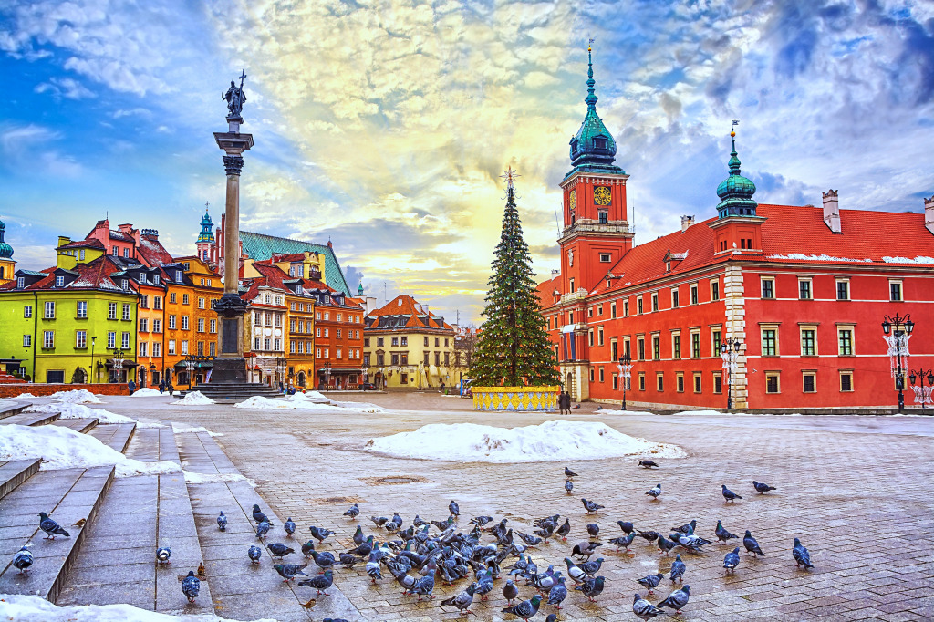 Warsaw Old Town at Christmas, Poland jigsaw puzzle in Puzzle of the Day puzzles on TheJigsawPuzzles.com