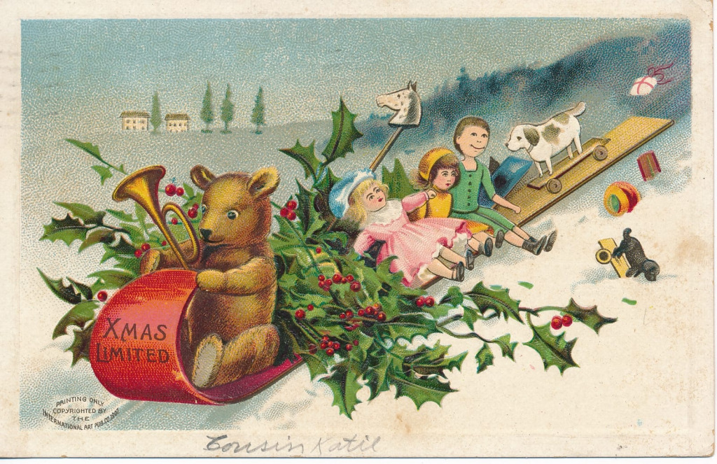 Vintage Christmas Card jigsaw puzzle in Christmas & New Year puzzles on TheJigsawPuzzles.com