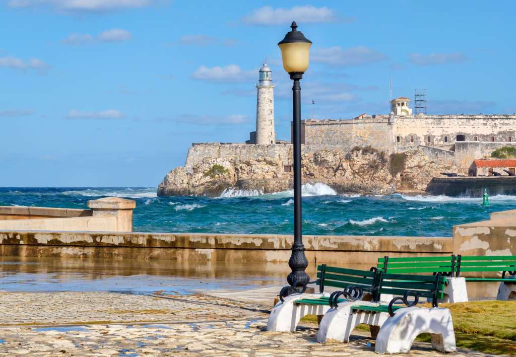 El Morro Fortress and Lighthouse, Havana, Cuba jigsaw puzzle in Great Sightings puzzles on TheJigsawPuzzles.com