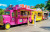 Colorful Food Trucks, Hainan Island, China