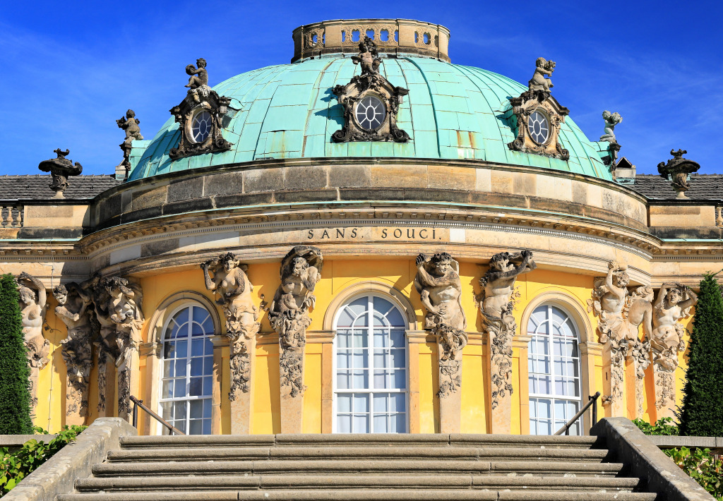 Sanssouci Palace and Park, Potsdam, Germany jigsaw puzzle in Castles puzzles on TheJigsawPuzzles.com