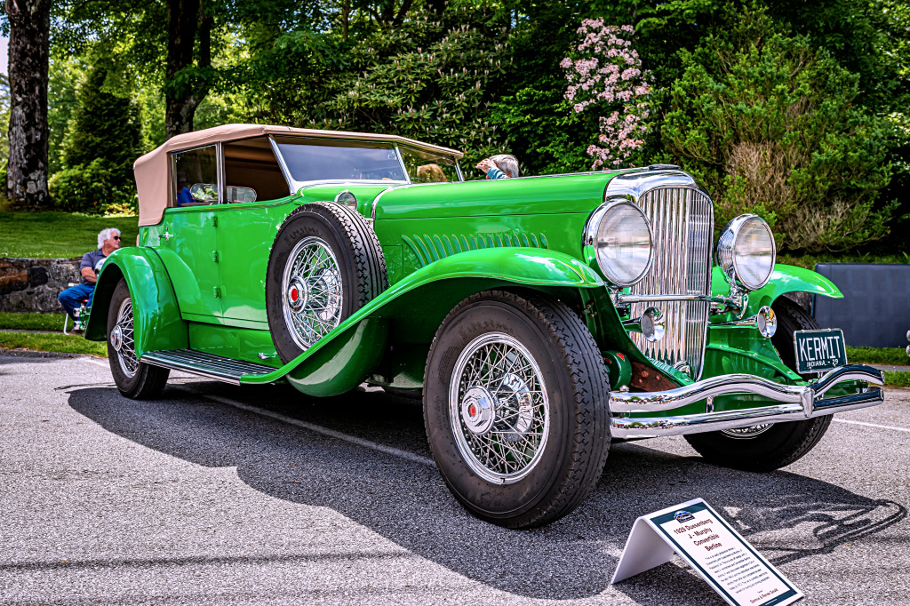 1929 Duesenberg Model J Convertible, Highlands, NC jigsaw puzzle in Cars & Bikes puzzles on TheJigsawPuzzles.com