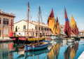 Old Fishing Sailboats in the Port of Cesenatico