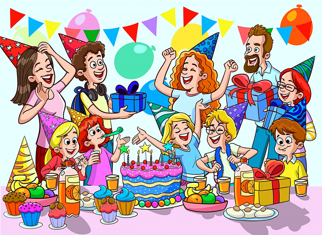 Fête d’anniversaire pour enfants jigsaw puzzle in Puzzles pour enfants puzzles on TheJigsawPuzzles.com