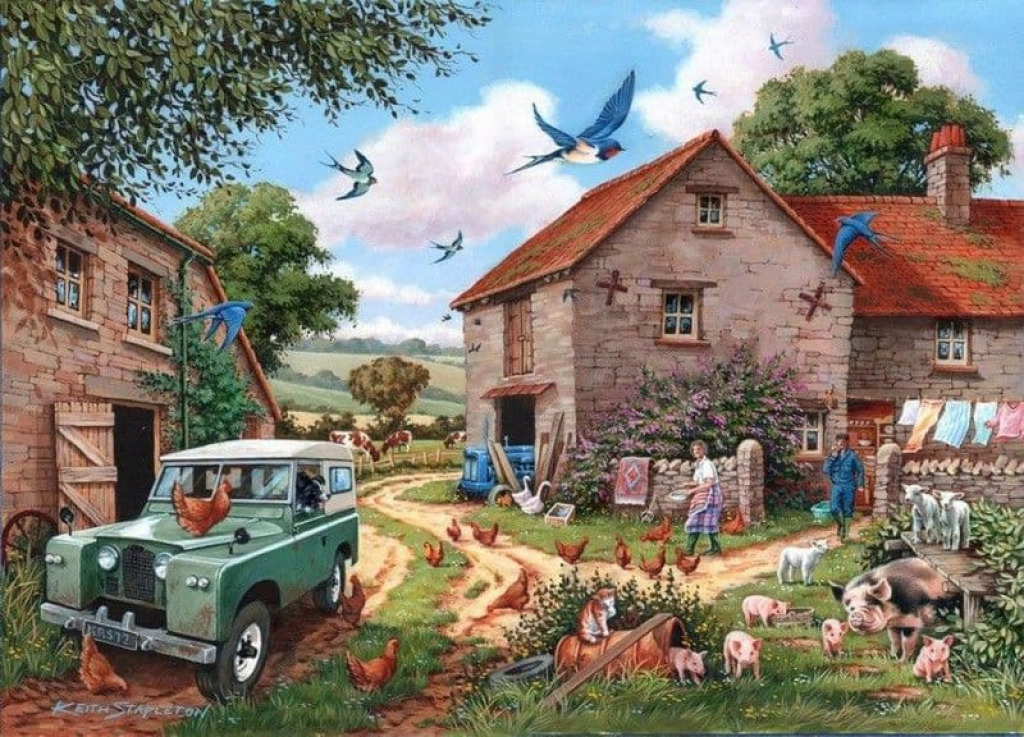 house-of-puzzles-farmer-s-wife-500xl-piece-jigsaw-puzzle-2478-p jigsaw puzzle in Chris Bull puzzles on TheJigsawPuzzles.com