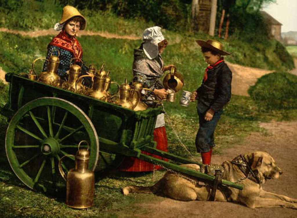 Milksellers jigsaw puzzle in Thomas Berry puzzles on TheJigsawPuzzles.com
