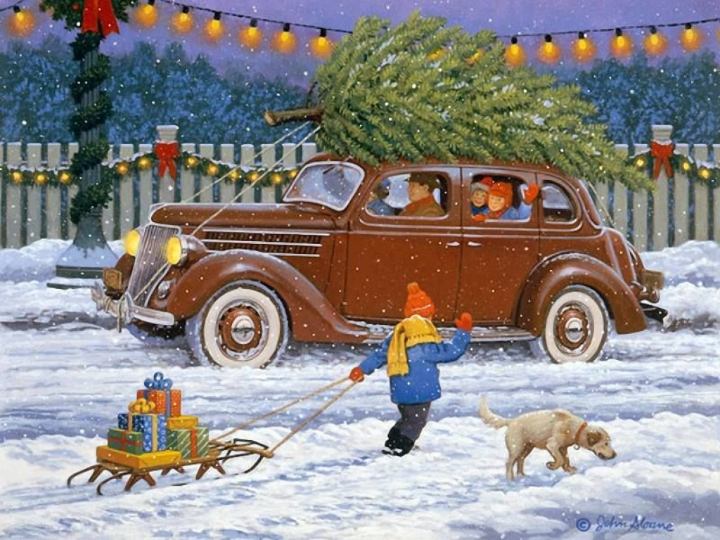 Christmas time jigsaw puzzle in Jody & Ron Marlin puzzles on TheJigsawPuzzles.com