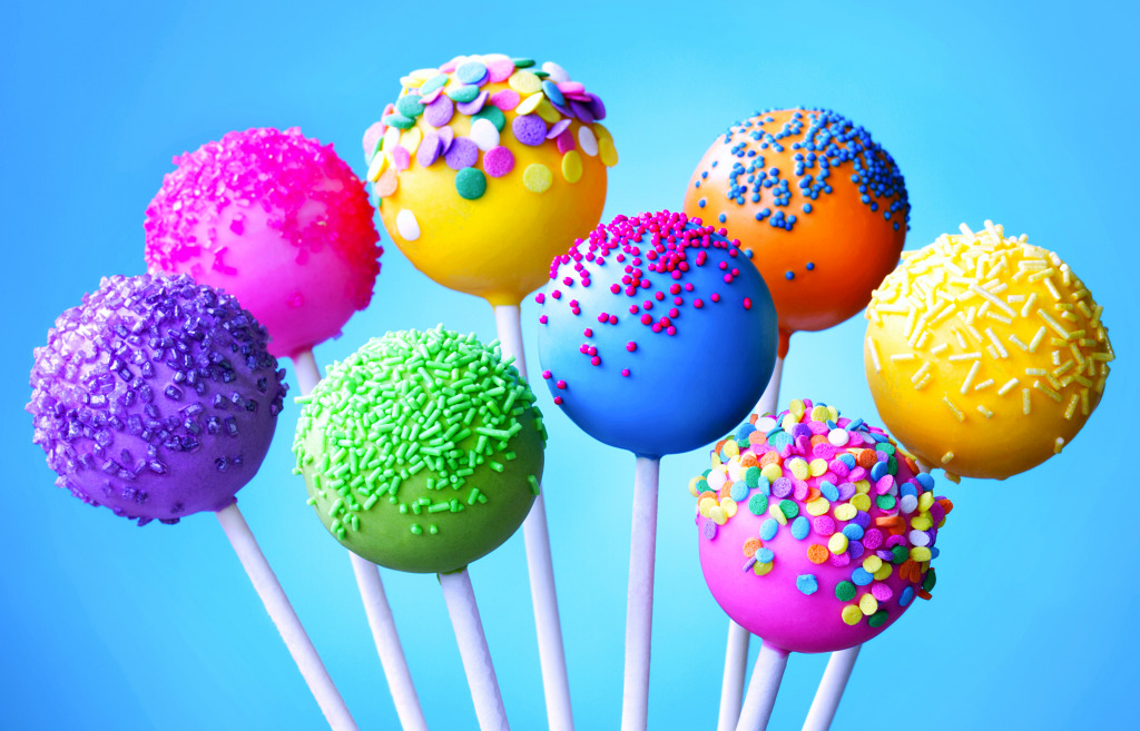 Brightly Colored Cake Pops jigsaw puzzle in Cars & Bikes puzzles on TheJigsawPuzzles.com