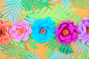 Multicolored Paper Flowers