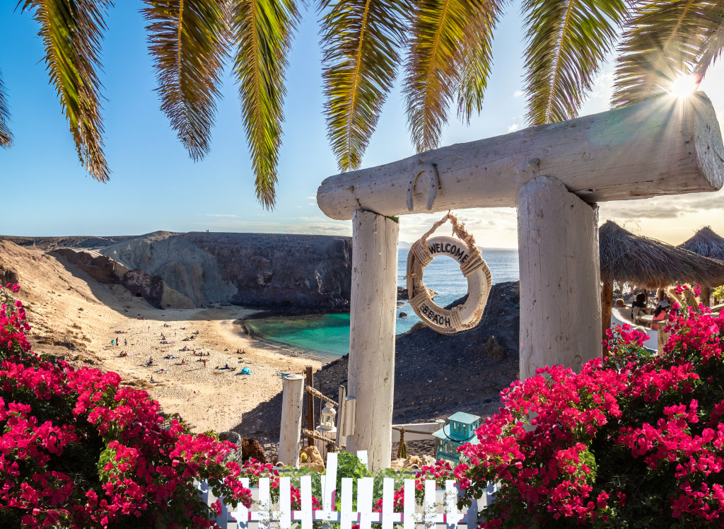 Papagayo Beach, Lanzarote, Canary Islands jigsaw puzzle in Great Sightings puzzles on TheJigsawPuzzles.com