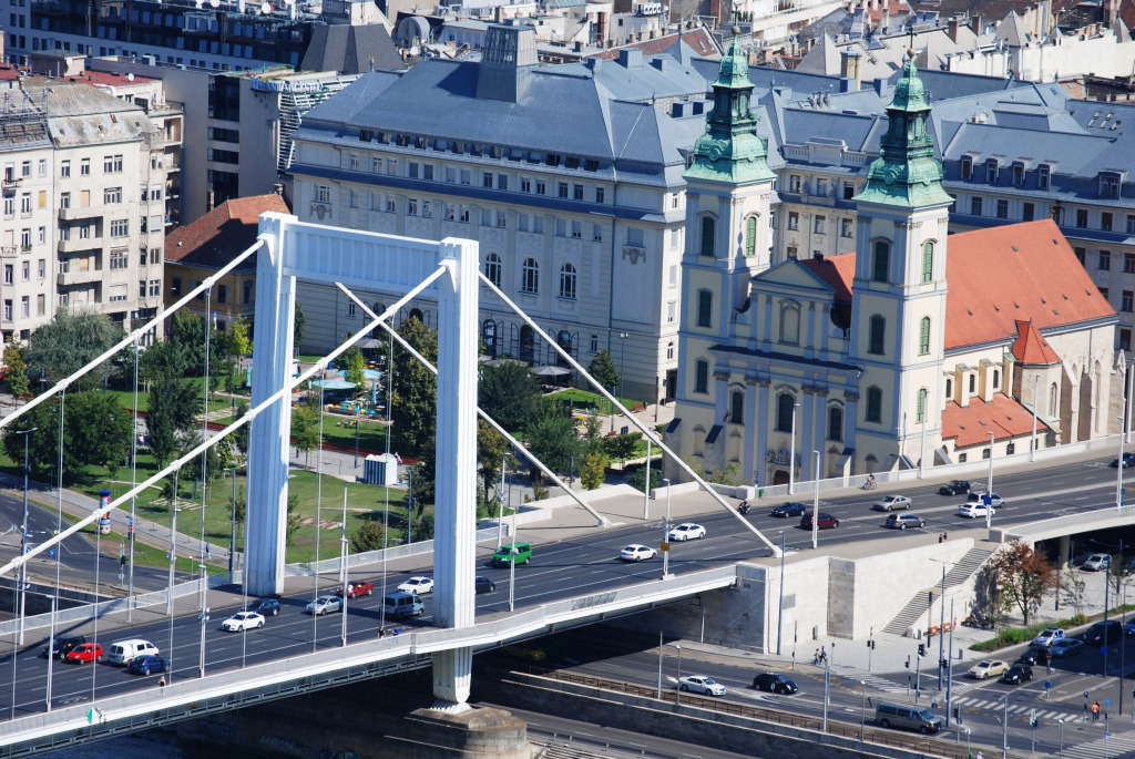 Elisabethbrücke in Budapest jigsaw puzzle in Brücken puzzles on TheJigsawPuzzles.com