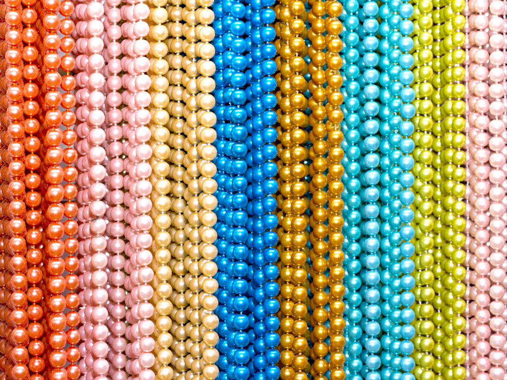 Multicolored Beads Closeup jigsaw puzzle in Macro puzzles on TheJigsawPuzzles.com