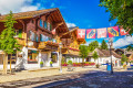 The Old Town Center of Gstaad, Switzerland